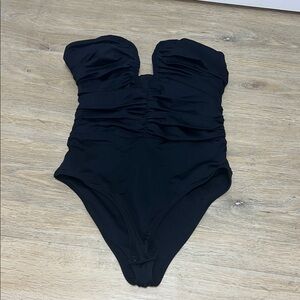 Bardot Tahlia Black Ruched Bodysuit